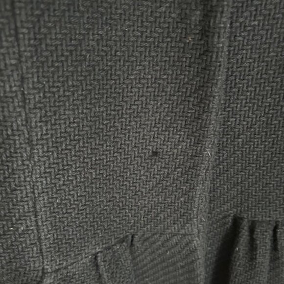 IRO Black Collarless Snap button Coat - Size Small/Medium - Picture 5 of 5